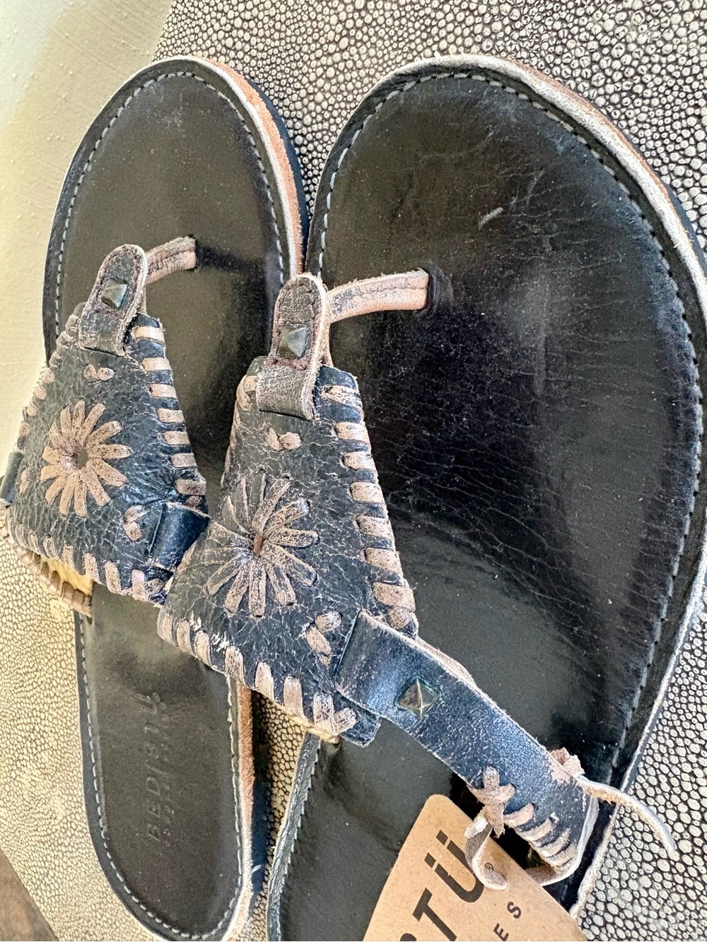 Bed Stu Cobbler Series Adobe Women’s Leather Sandals - Picture 4 of 11